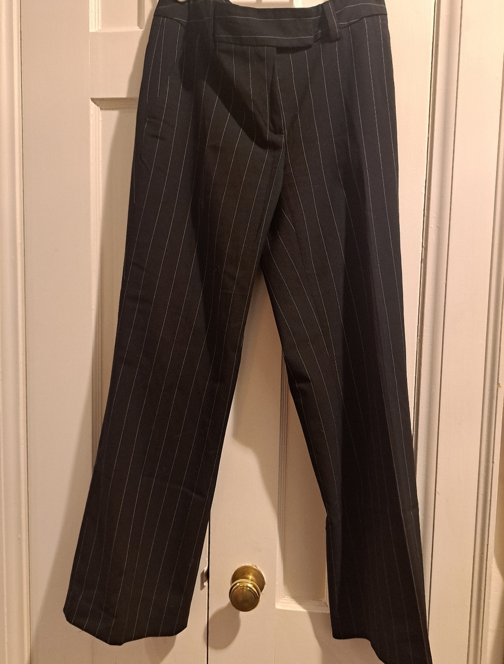 Wome's Black Pinstripe Dress Pants Fron H&M